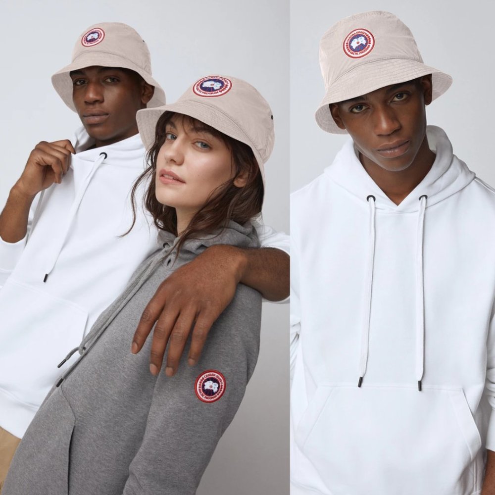 Canada Goose Haven Bucket Hat Reflective Tape Lucent Rose Sz L-XL